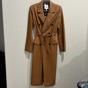 Avec les Fillies Pleather Coat (Small)